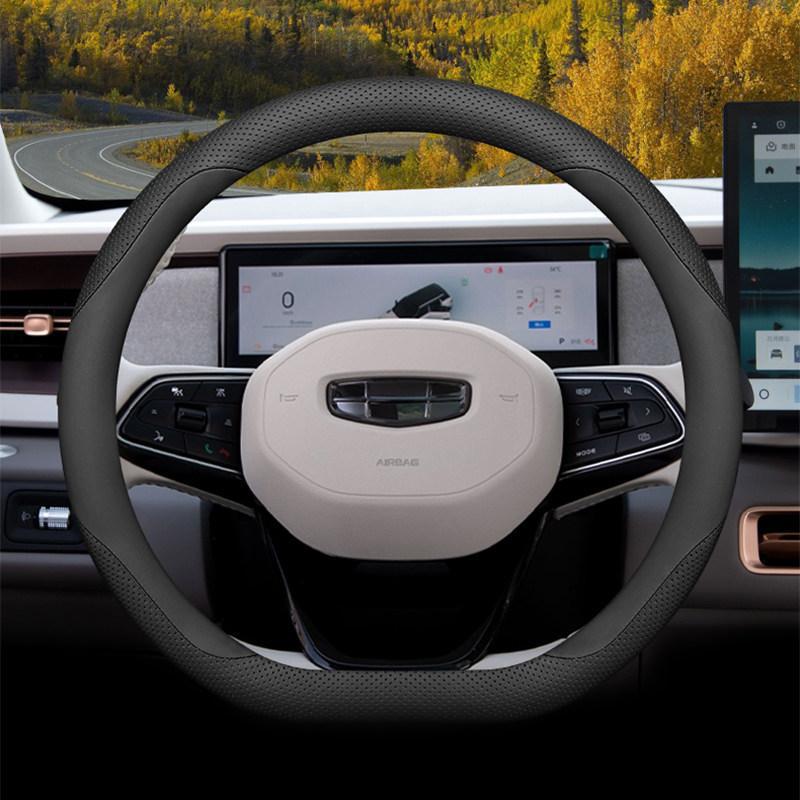 

Чехол на руль Geely Icon 25/26 для женщин - Шоколадный декор салона