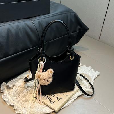 New Summer Fashionable Versatile and Beautiful Texture Portable Bucket Tote Bag Commuter Shoulder Messenger Bag