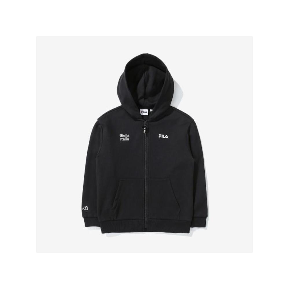 

[fila Kids] Kids Essentials Hoodie Zip Up Fk2fte1101x Blk q0zFk2fte1101xBlk00 BLACK/130