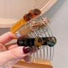 Korean Style Elegant Acetate Hair Comb with Bow Knot