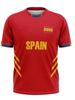 Camiseta con Estampado 3D de la Bandera Nacional de España para Hombre Colores Mangas Cortas Camiseta Streetwear Ropa Harajuku Cuello Redondo Camisetas Holgadas Top