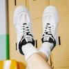 Men's Sport Shoes White Leather Sneakers Men Summer Casual Vulcanized Shoes Male Sneakers Black Skateboard Shoes Flat Sole
