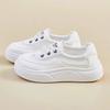 Women's Shoes High-value Thick-soled White Shoes 2025 Spring New Versatile Shoes Ins Trendy Mesh Breathable Board Shoes