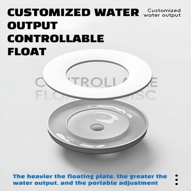 Spill-Resistant Pet Water Bowl Spill Proof Wide Drip Proof Large Capacity 1L/2L Easy to Clean