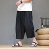 2026 Men Chinese Style Beach Pants Men Retro Streetwear Ankle-Lenght Bottoms Man Traditional Trousers Summer Harem Pants