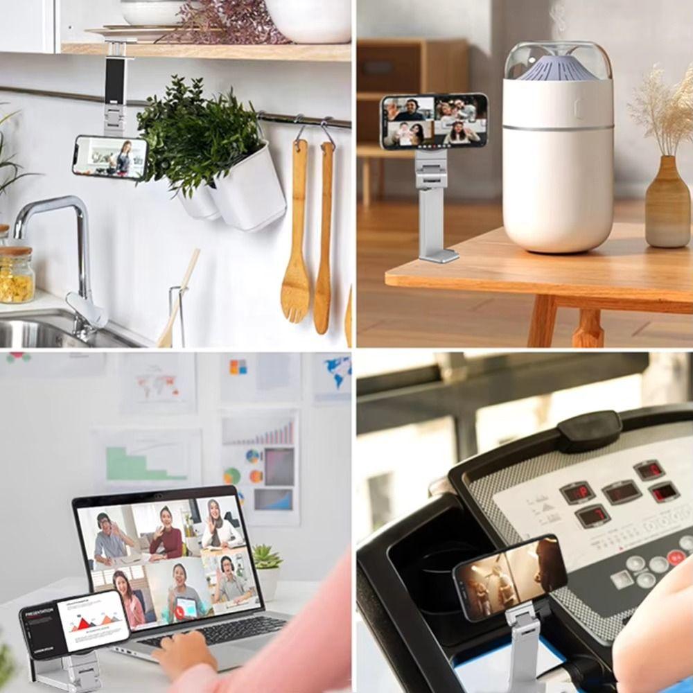 Adjustable Gripping Phone Holders 360° Rotation Hook Mount Stands New Magnetic Phone Holder