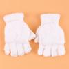 Winter Warm Women's Half Finger Gloves Multi Functional Flip Cute Coral Fleece Warm Cold-proof Soft Comfortable Female's Gloves