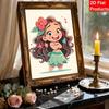 Disney Pearl Painting Moana's Childhood Handmade DIY Pearl Gem Painting Pictures Crafts Special Shape Home Wall Decoration
