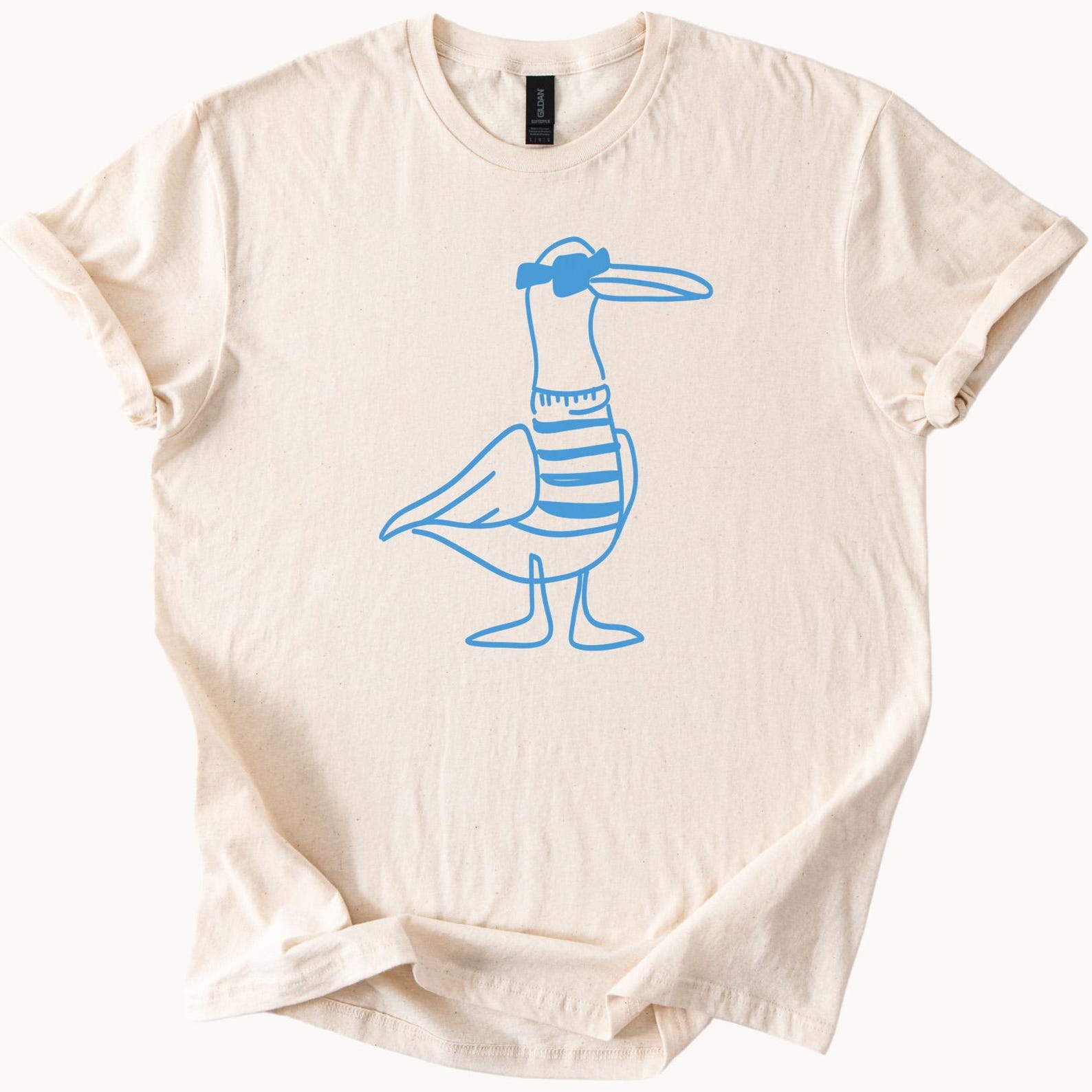 Cool Seagull TShirt Summer Bird Graphic Tee Beach Lover Gift 130