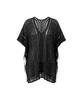 VIKINI VENDER Venus Crochet Loose Fit Cover-Up - Black