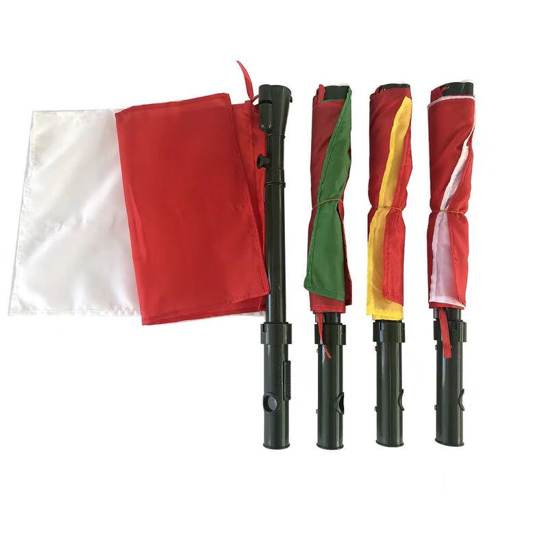 Bingyao Multifunctional Two-Color Signal Hand Flag with Whistle