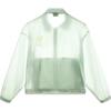 Li Ning Color Block Letter Zipper Collar Loose Windbreaker Women Outerwear Ice-Green AFDU366-5