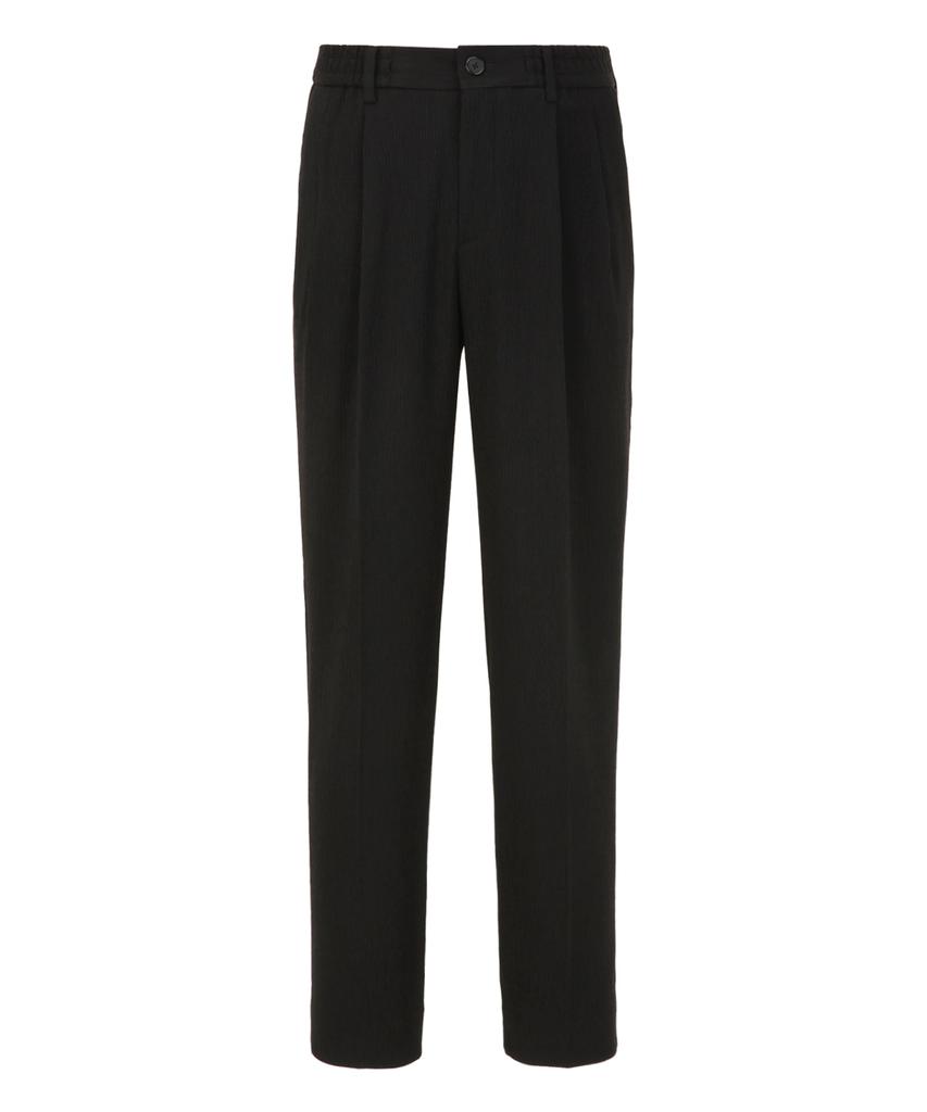 Jilseutyueoteunyuyogmaen Relaxed Double-Pleat Tapered Pants - Black (Jnpa6B522Bk)