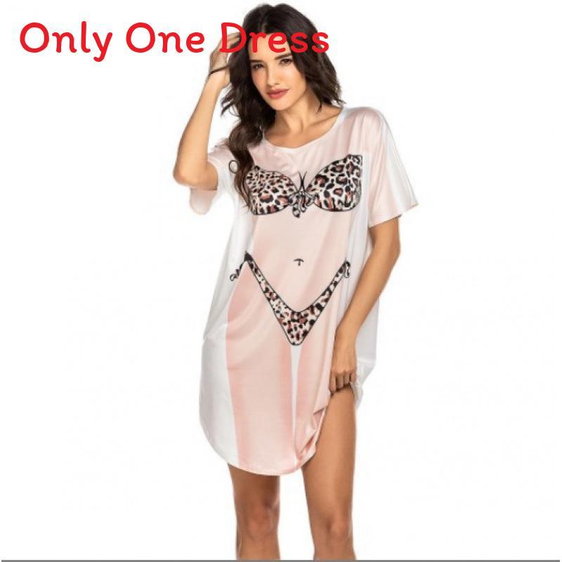 T-shirt Grafica con Fantasia Bikini per Donna Estate Spiaggia Casual Vestibilità Larga Top