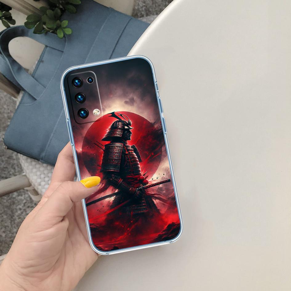 MY17 Japan Samurai Mask Soft Shell Transparent Phone Case for Motorola Moto G7 G8 G9 G84 G85 G73 G24 G15 Z2 Play Power Plus