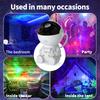 Astronaut Starry Sky Light Projection Night Lamp 8 Dynamic Lighting Modes Water Ripple Atmosphere Lamp Astronaut Projection Lamp
