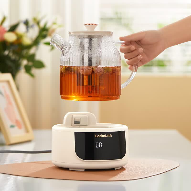 LOCK&LOCK 1L Glass Electric Wellness Kettle with Voice Prompts CN plug (adapter included)