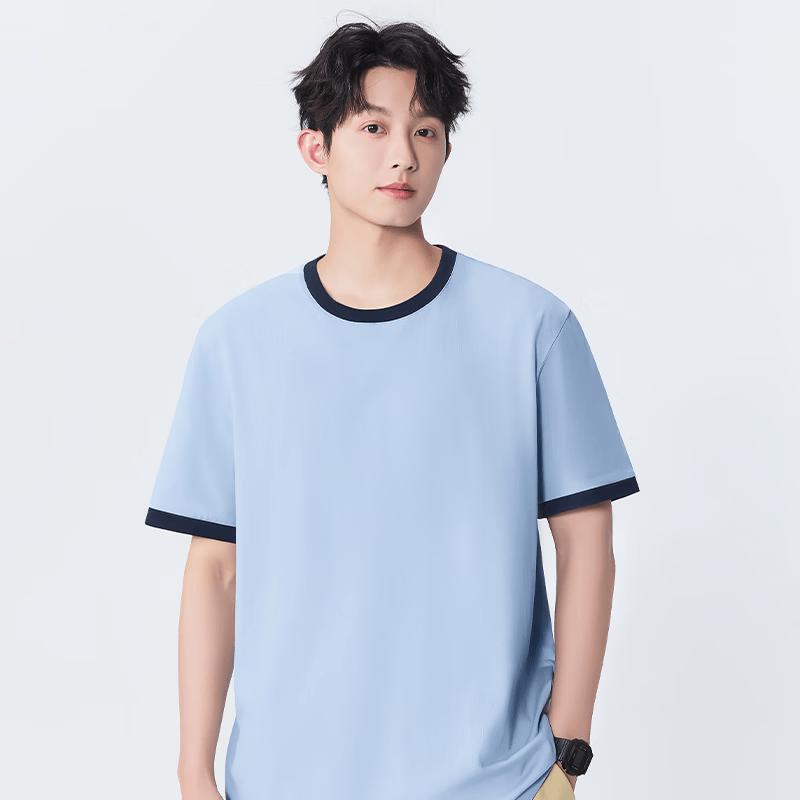 MINISO Men's Retro High Street Casual Short Sleeve T-Shirt