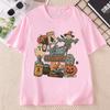 Halloween TShirt Unisexs Spooky Season Graphic Tee Pumpkin Ghost Scarecrow TShirt Cotton Short Sleeve Loose Tees