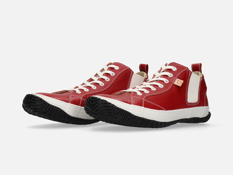 Spingle Handmade Kangaroo Leather Sneakers Spm-442 Red
