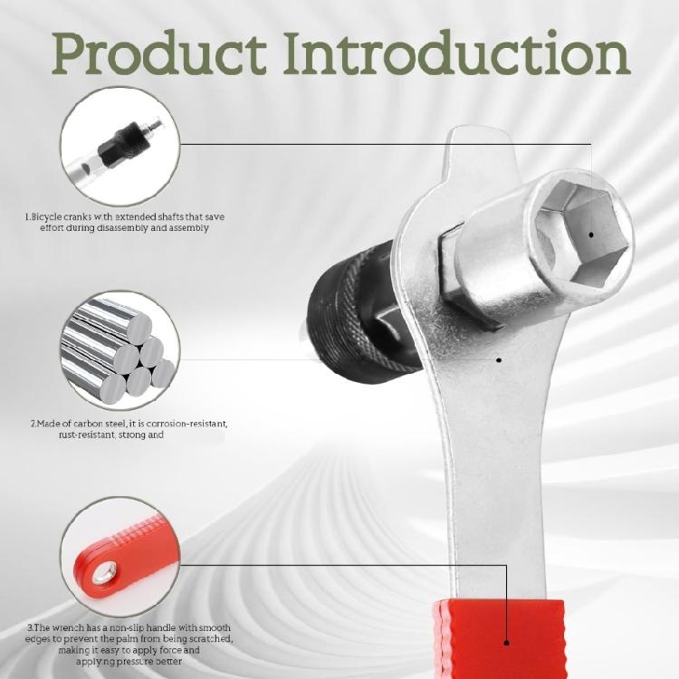 Lightweight Bicycles Crank Puller Kit with Ergonomic Handle for Reduced Fatigue During Repairs