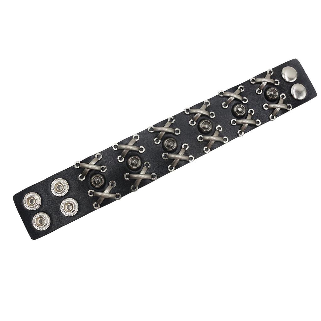 Europäisch-Amerikanisches Punk Retro Nieten Lederarmband - Hip Hop Rock Accessoire