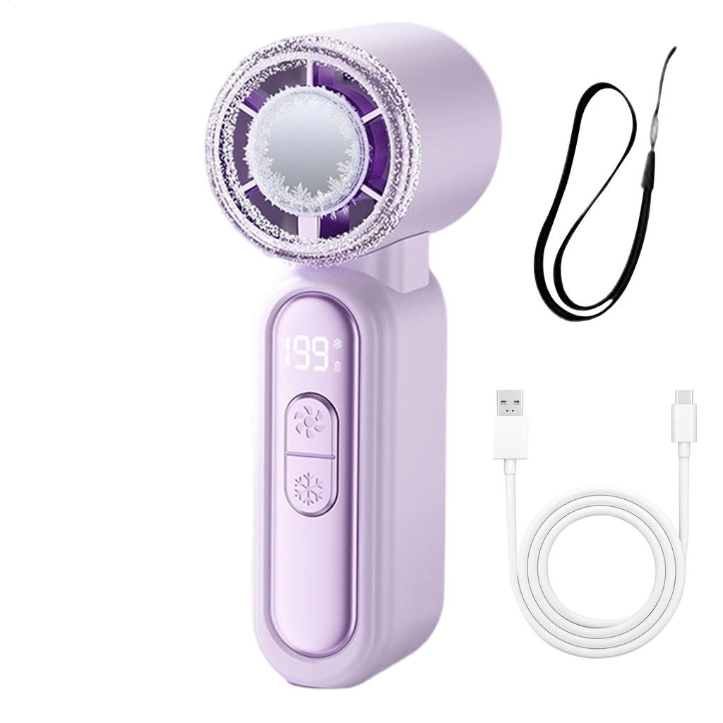 Handheld Fan With Cooling Plate/Mini Fan Electric Strong Wind Adjustable Appliance Electric Fan Handheld Air Blower Portable Fan