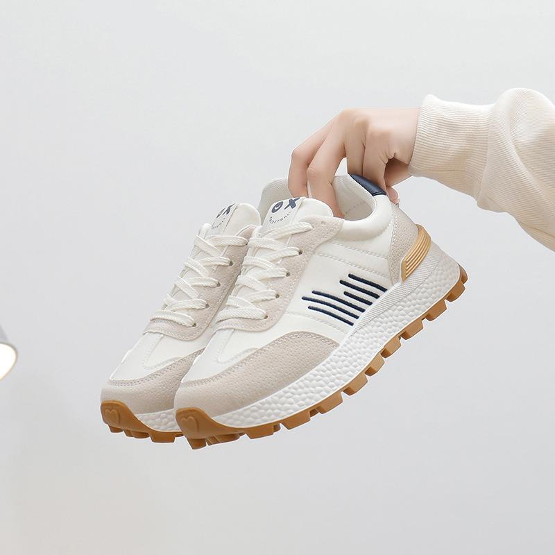 New Shoes Woman Flats Casual Platform Shoes Summer New Comfortable Leather Sneakers Women Lace-up Vulcanize Shoe Chaussure Femme