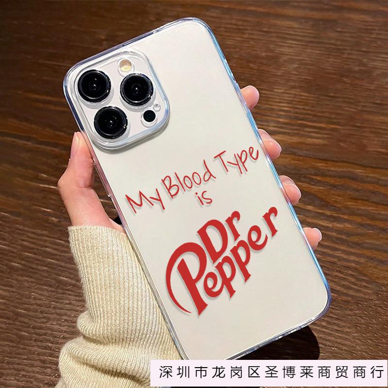 English Explosion Applies To iPhone11/12/13/14/15 Apple 16promax Transparent Phone Case