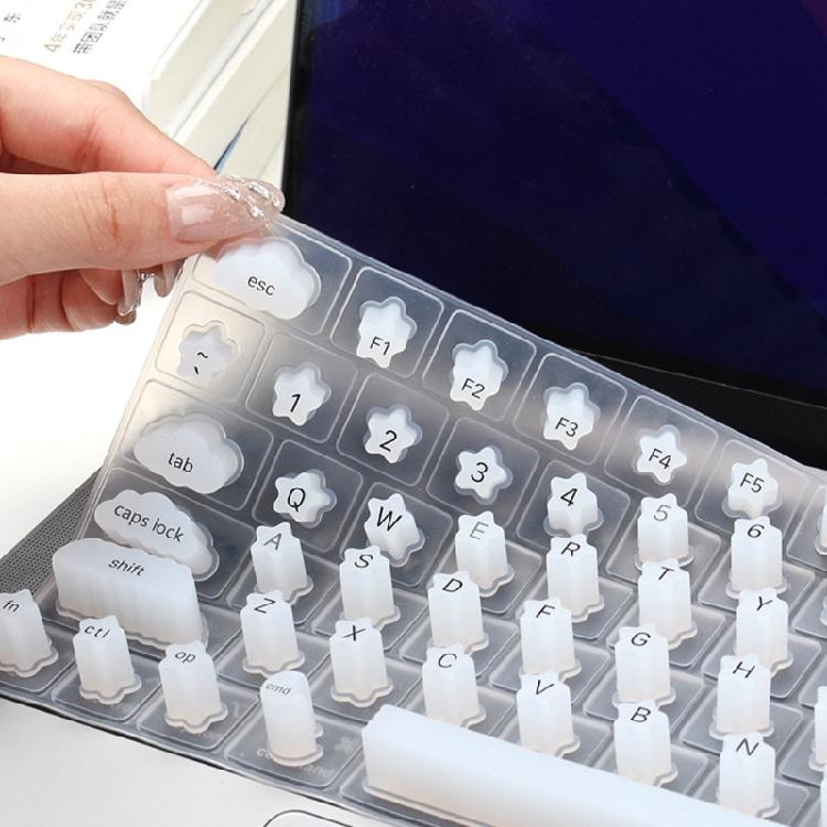 Krasbestendig Waterdicht Manicure Toetsenborden Beschermers voor 14 Siliconen Hoes Eenvoudig Schoon te Maken