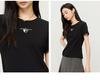 Fashionable and simple round neck letter printed short sleeved T-shirt