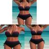 Fashionable Women Bikini Set With Polyester Fabric And Seamless Triangle Pant For Beach Vacation