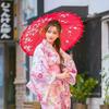 WOVTE Japanese Bangasa Coarse Paper Dance for Kids and Kimono Traditional Classic Photography Room Costume Umbrella, (Japanese Parasol), Umbrella,
