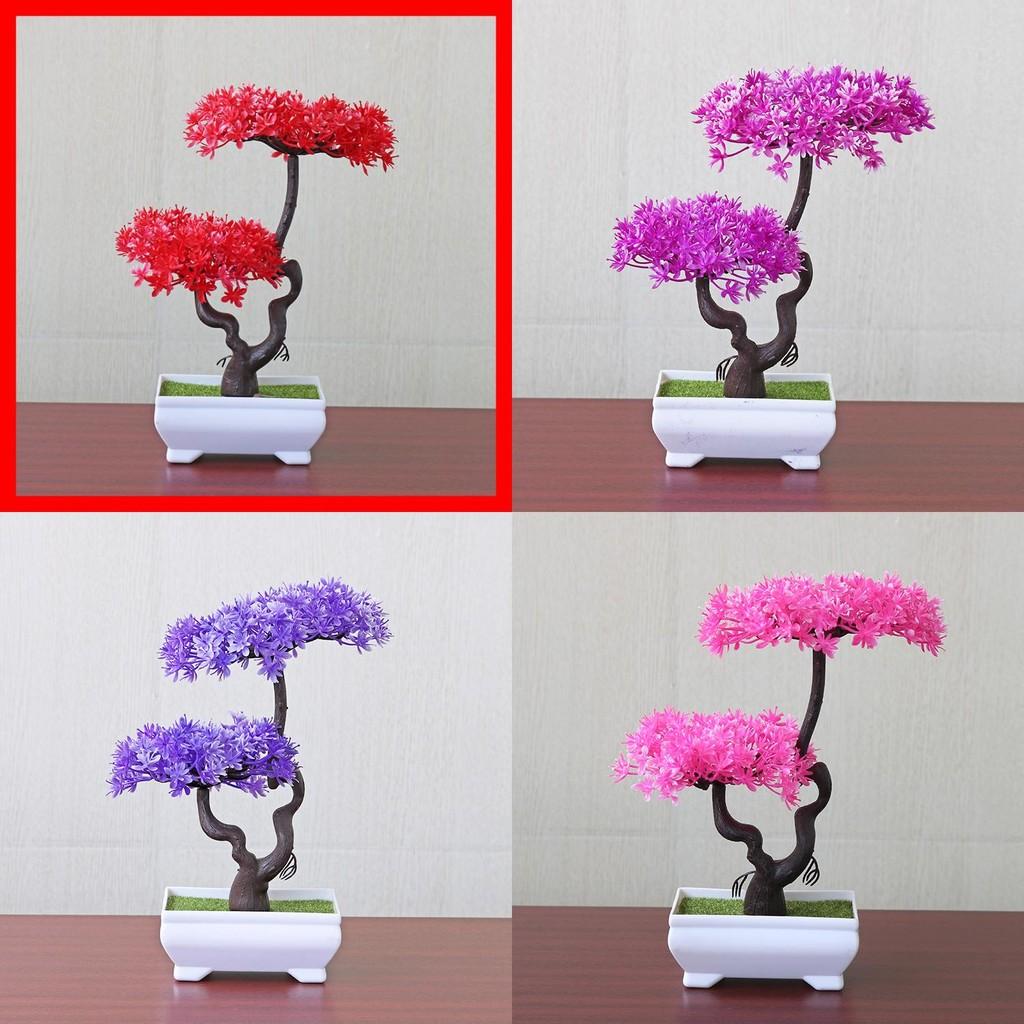 Indoor Decorative Plastic Bonsai Potted Plant For Home Decor
