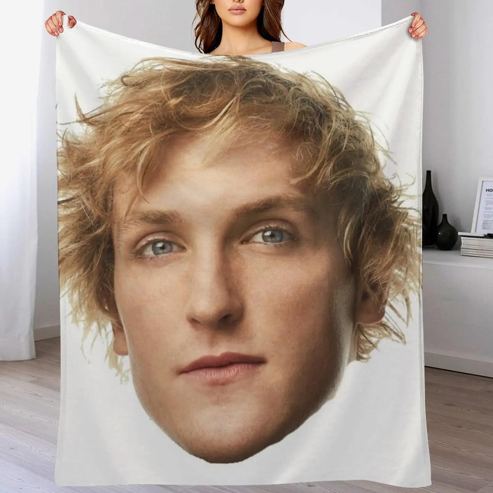 Logan Paul Throw Blanket Travel Size Cozy Blanket for Plane Train 75X95CM