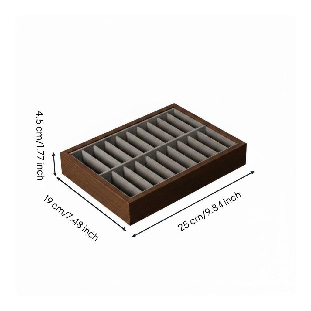 Wooden Jewelry Display Tray Bracelet Storage Box Organizer Stand for Shop Showcase and Bangle Presentation