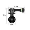 High Strength Motorcycle Fixed Bracket Adapter 25MM Ball Head Handlebar Mirror Bracket Base Bicycle Mobile Phone GPS Mount Stand