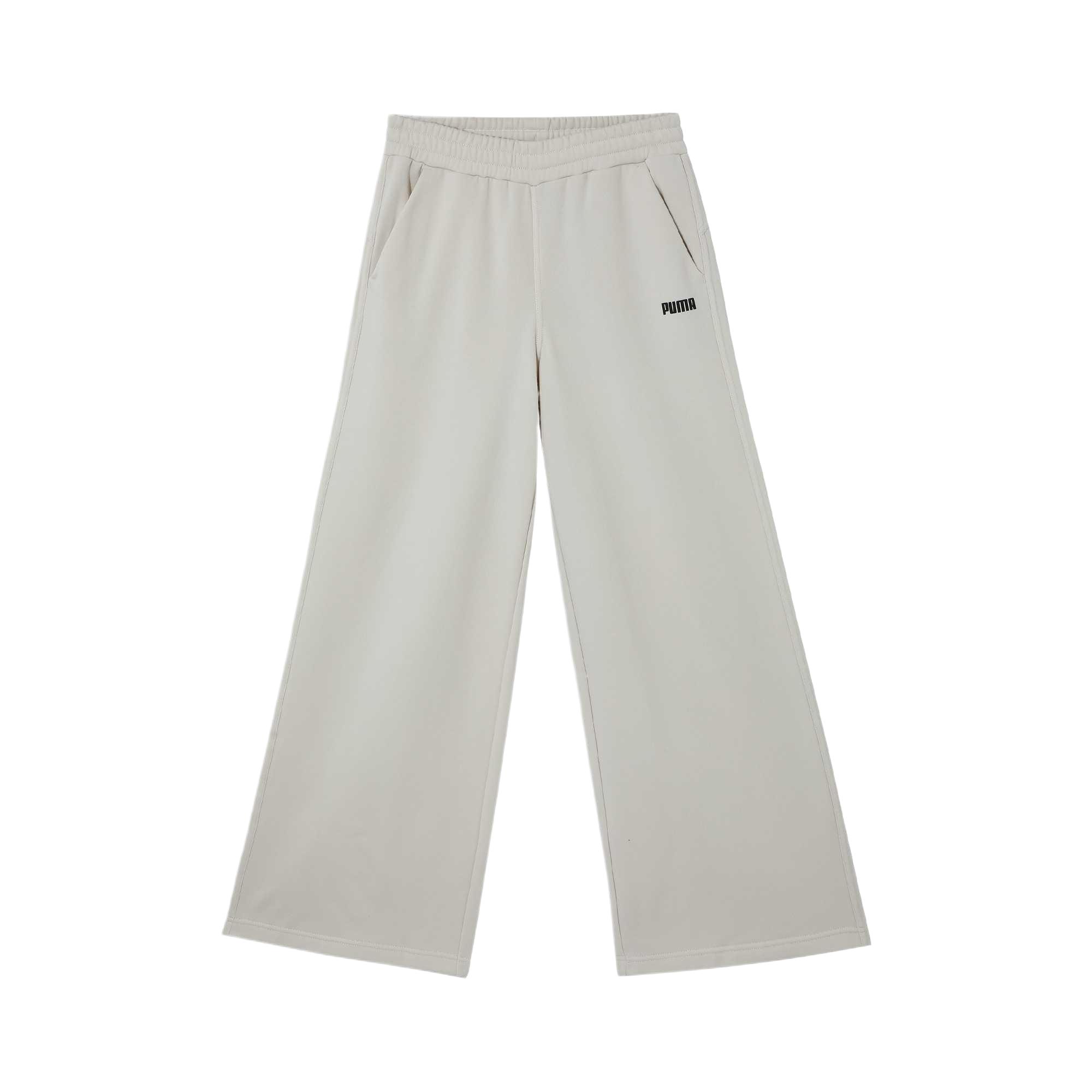 

Puma Wide Leg Fleece Lined Comfortable Simple Casual Pants Women pants Snow-White 689591-87 M
