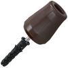 Door Stopper Rubber Brown 62 Mm