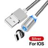 VAORLO Magnetic Charging Cable 360° Rotate Fashion Charger USB Easy Charging For Iphone Huawei Android Samsung Charge Cable