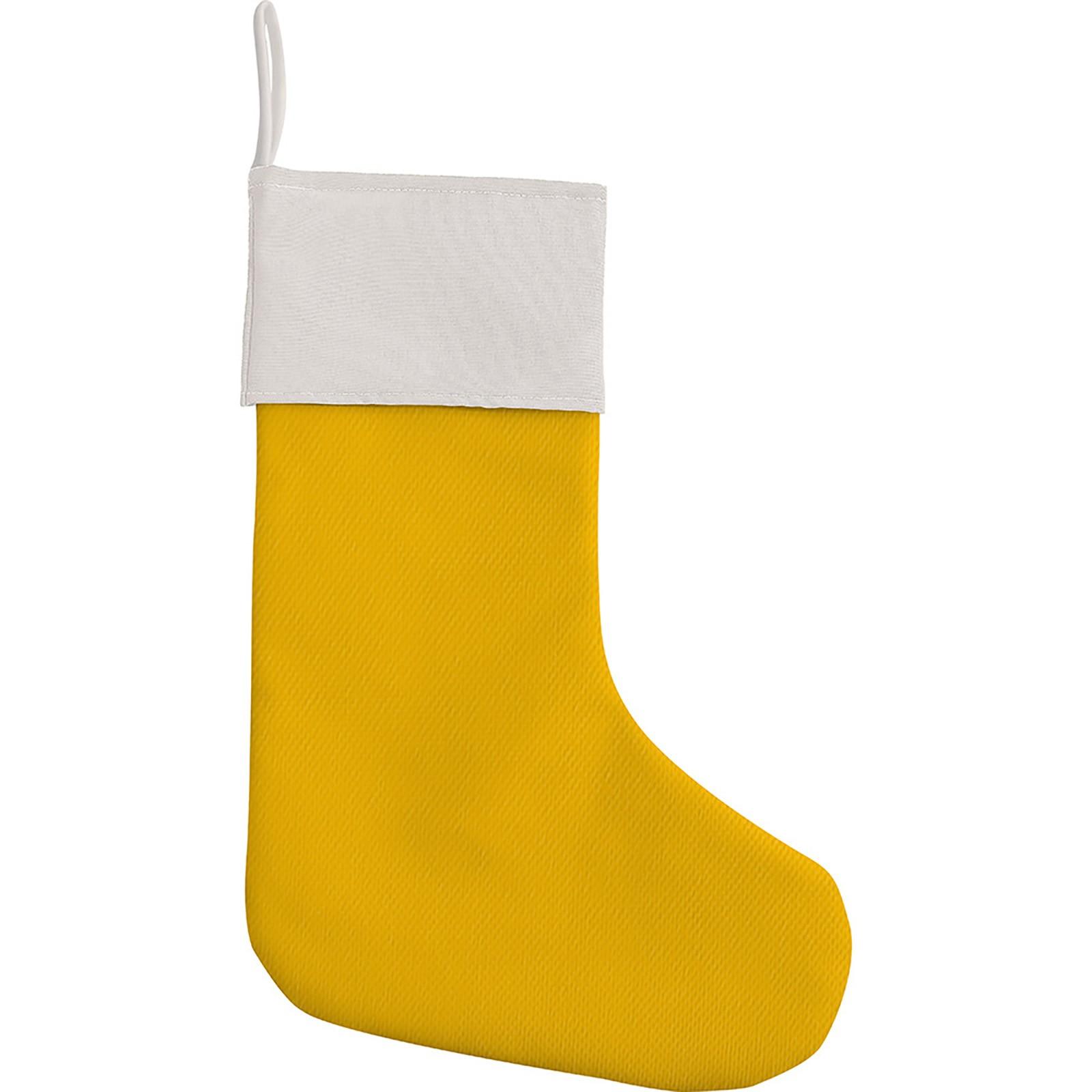 

Персонализированные рождественские чулки большого размера с любым рисунком, в которые можно положить подарки One Size жёлтый