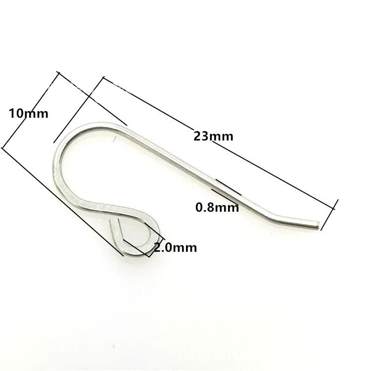 Stainless Steel Ear Hook Trim Assembly Earrings Flatten Fish Mouth U-shaped Ear Hooks DIY Fashion Handmade Jewelry Findings