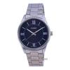 Refurbished Casio Blue Dial Stainless Steel Analog Quartz MTP-V005D-2B5 MTPV005D-2 Men's Watch