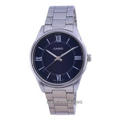 Refurbished Casio Blue Dial Stainless Steel Analog Quartz MTP-V005D-2B5 MTPV005D-2 Men s Watch синий