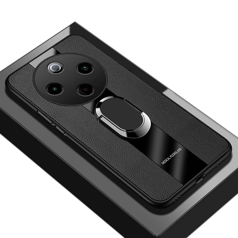 For Vivo Iqoo Z10 Case Business Elliptical Bracket All-Inclusive Shockproof Leather Soft Silicone Fashion for Iqoo Z10 Back Cover