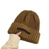 Hats Women's autumn and winter knitted hats Student wool hats Show small face Warm pile ear hats