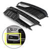 Paar Nebelscheinwerfer vorne Schwarze Ziergitter Grill 8T0807681K 8T0807682K Passend für A5 S-Line S5 2013-2016