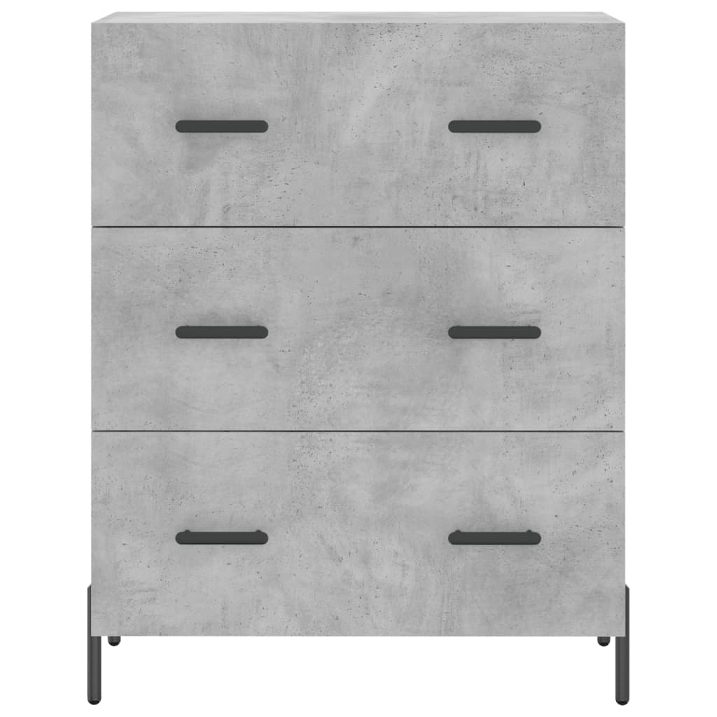 Highboard Concrete Grey 69.5 X 34 X 180 Cm Particleboard