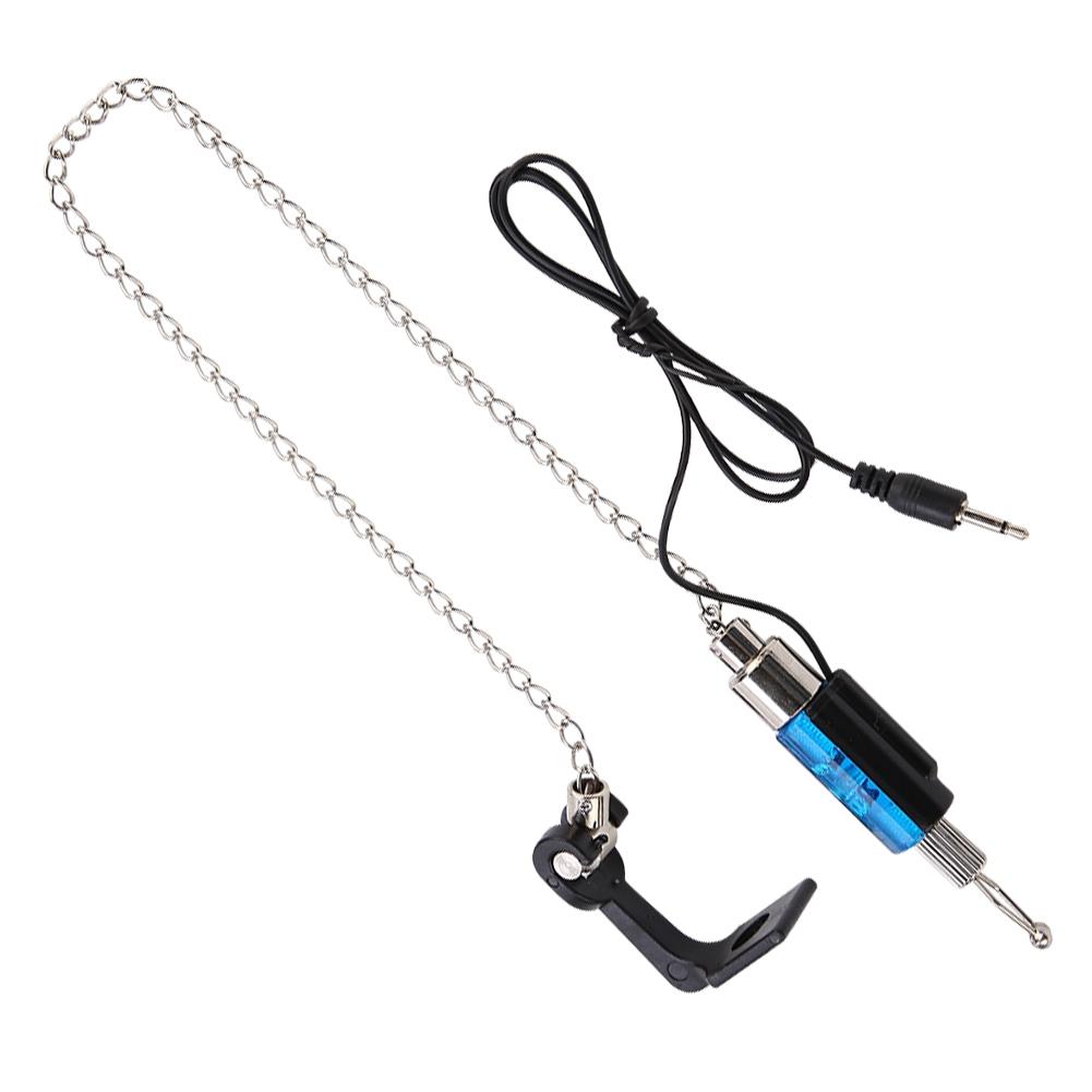 Fish Bite Alarm LED Illuminated Indicators Chain Hanger Fishing Tool Tackle Accessory Blue