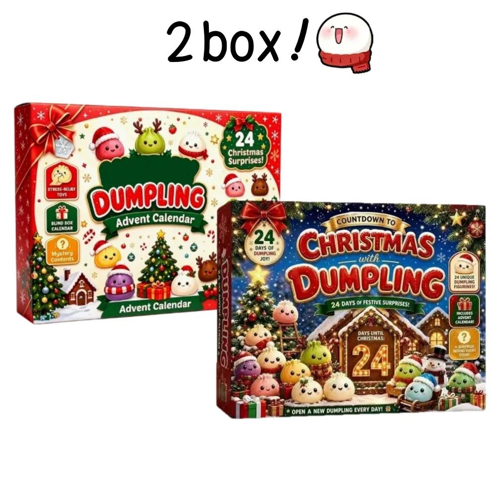 Hot Christmas Squishies Advent Calendar 24 Days Countdown Adviento Navidad Dumpling Squishy Slow Rising Squeeze Home Decor Gifts